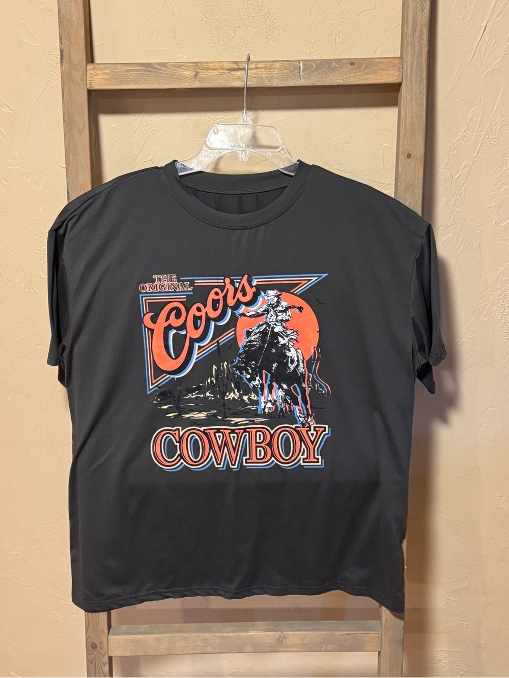 Coors Cowboy Graphic Tee in Black and Orange